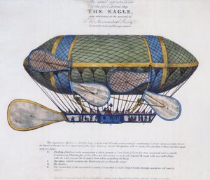 イーグル飛行船、Ackermann＆Co.、ロンドン、1834年発行 作： English School